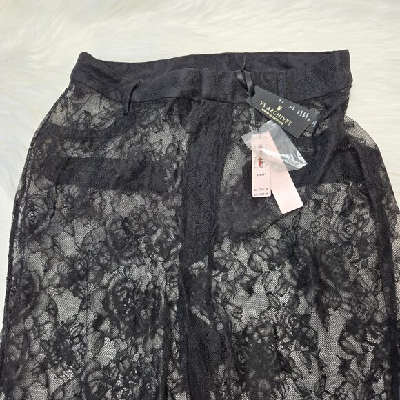Victoria's Secret VS Archives Black Lace Pants NWT MSRP $129.95 Women's Size XS - Picture 2 of 12